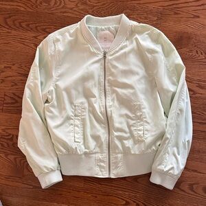 Women's Light Green Bomber Jacket